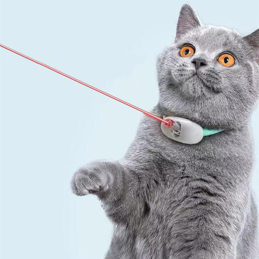 Automatic Smart Laser Cat Collar Toy – USB Rechargeable Interactive Pet Trainer