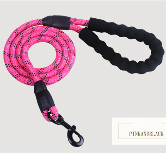 Reflective Nylon Dog Leash – Strong Rope Lead for Small, Medium & Large Dogs | Petzion