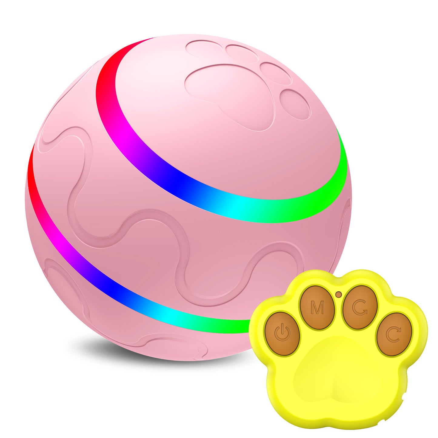 Smart Self-Rotating Cat Ball Toy – USB Rechargeable Automatic Rolling Pet Toy