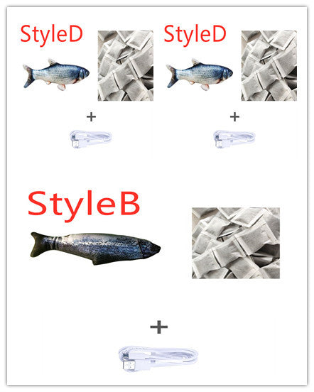 Electric Jumping Fish Cat Toy (Without Catnip) – Realistic Flopping Fish Simulation | Petzion