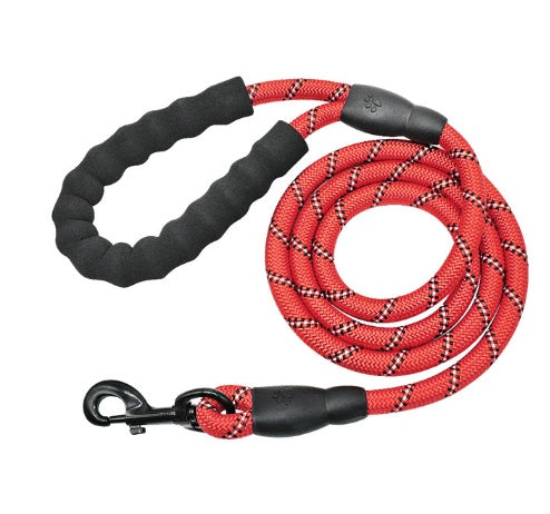 Reflective Nylon Dog Leash – Strong Rope Lead for Small, Medium & Large Dogs | Petzion