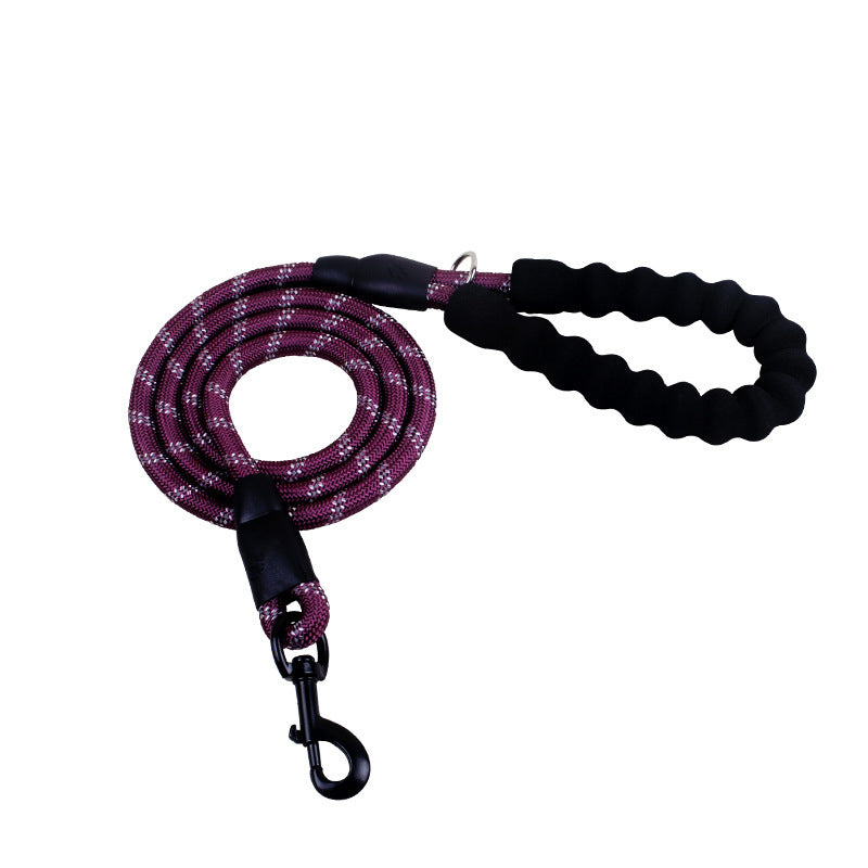 Reflective Nylon Dog Leash – Strong Rope Lead for Small, Medium & Large Dogs | Petzion
