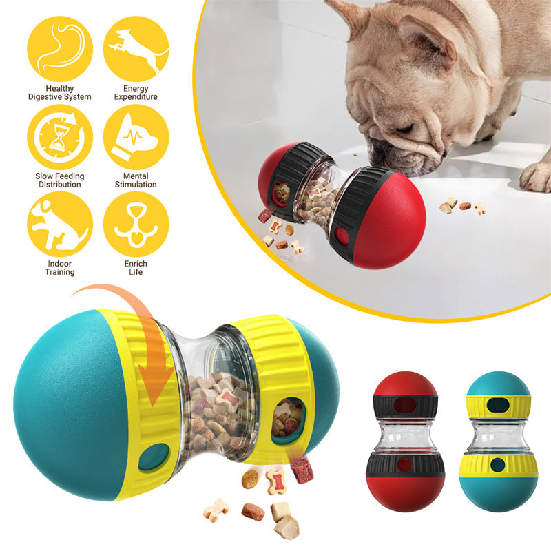 Food Dispensing Dog Toy – Interactive Tumbler Puzzle Ball for Slow Feeding & Training | Petzion