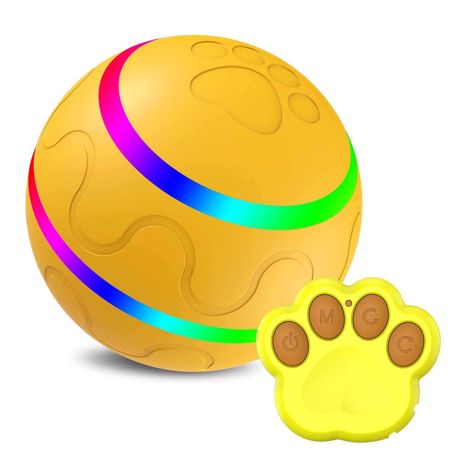 Smart Self-Rotating Cat Ball Toy – USB Rechargeable Automatic Rolling Pet Toy
