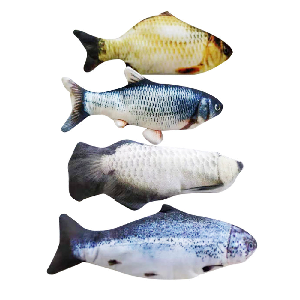 Electric Jumping Fish Cat Toy (Without Catnip) – Realistic Flopping Fish Simulation | Petzion