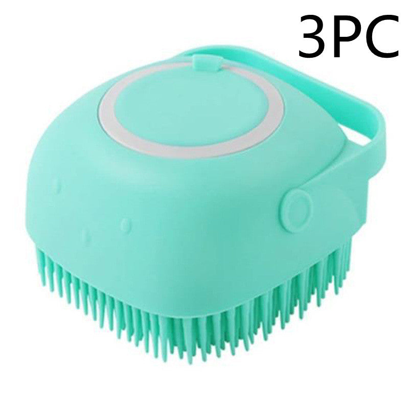 Silicone Dog Bath & Massage Glove Brush – Pet Shampoo Cleaning & Grooming Tool for Dogs & Cats | Petzion
