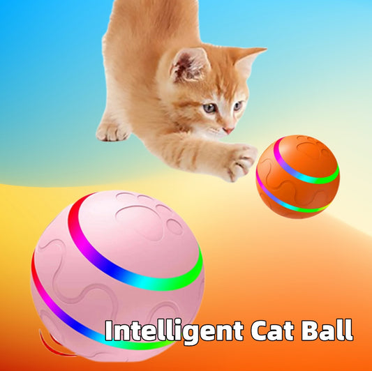 Smart Self-Rotating Cat Ball Toy – USB Rechargeable Automatic Rolling Pet Toy