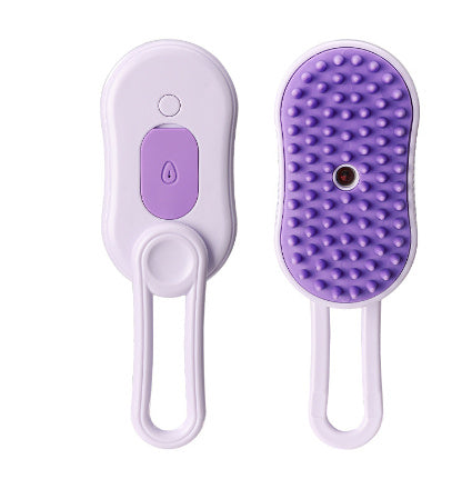3-in-1 Electric Cat & Dog Steam Brush – Hair Removal, Grooming & Massage Comb | Petzion